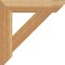 Ekena Millwork Traditional Slat Rough Sawn Bracket, Western Red Cedar, 4"W x 22"D x 22"H BKT04X22X22TRA06RWR - alternate 2